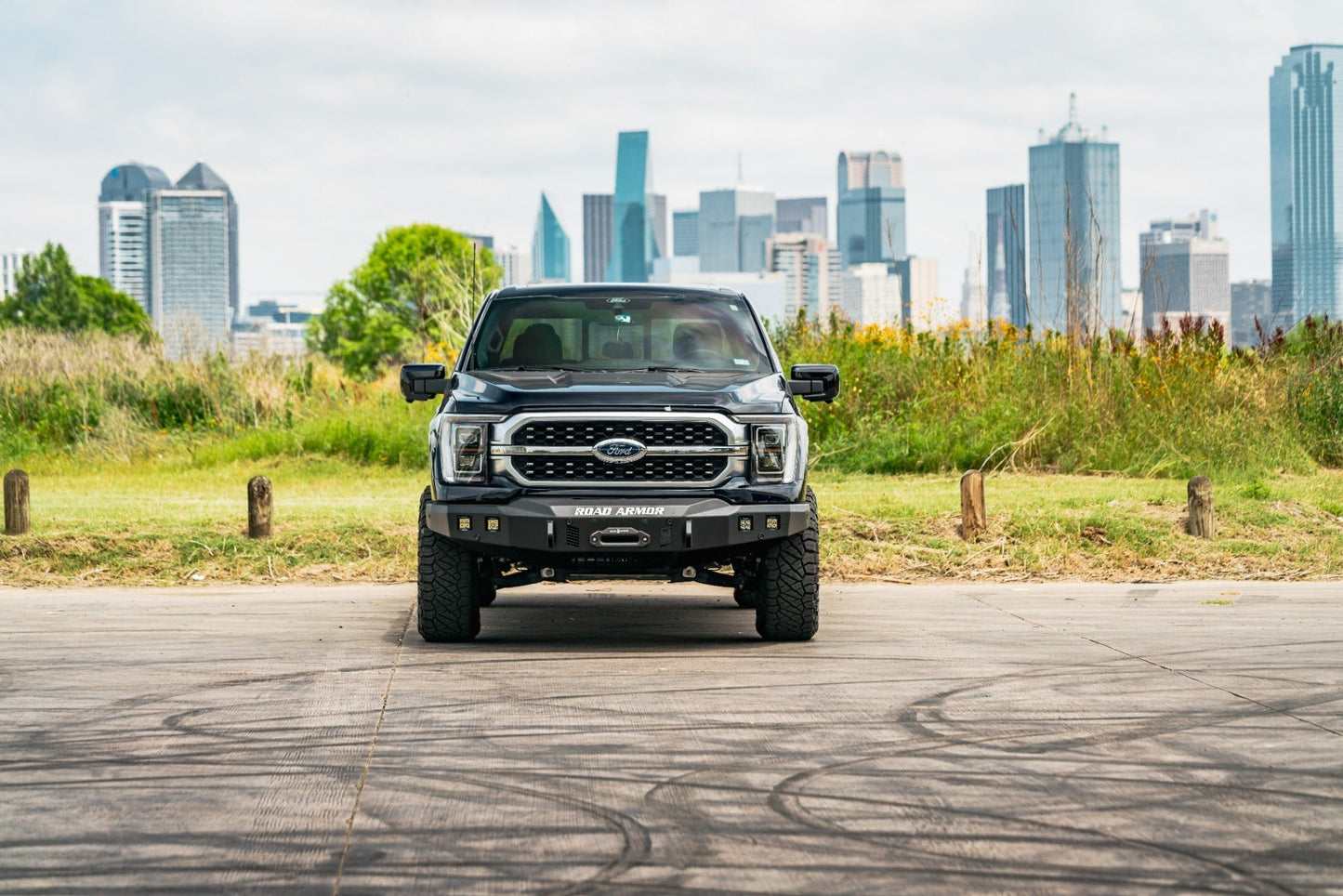 Road Armor Stealth Front Winch Bumper 2021-2023 Ford F-150 - 6211F0B
