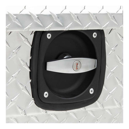 UWS Crossover Tool Box - 69-in - Low Profile - Single Lid - Standard Tub - Secure Lock Handles - Bright Aluminum - SL-69-LP