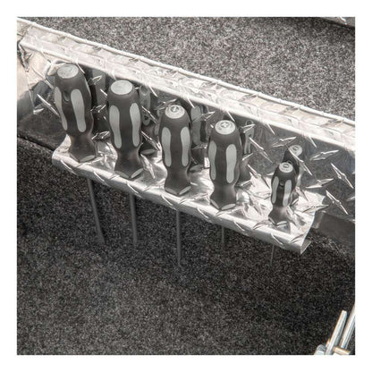 UWS Crossover Tool Box - 69-in - Low Profile - Single Lid - Standard Tub - Secure Lock Handles - Bright Aluminum - SL-69-LP