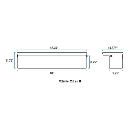 UWS 48" Truck Side Tool Box With Low Profile