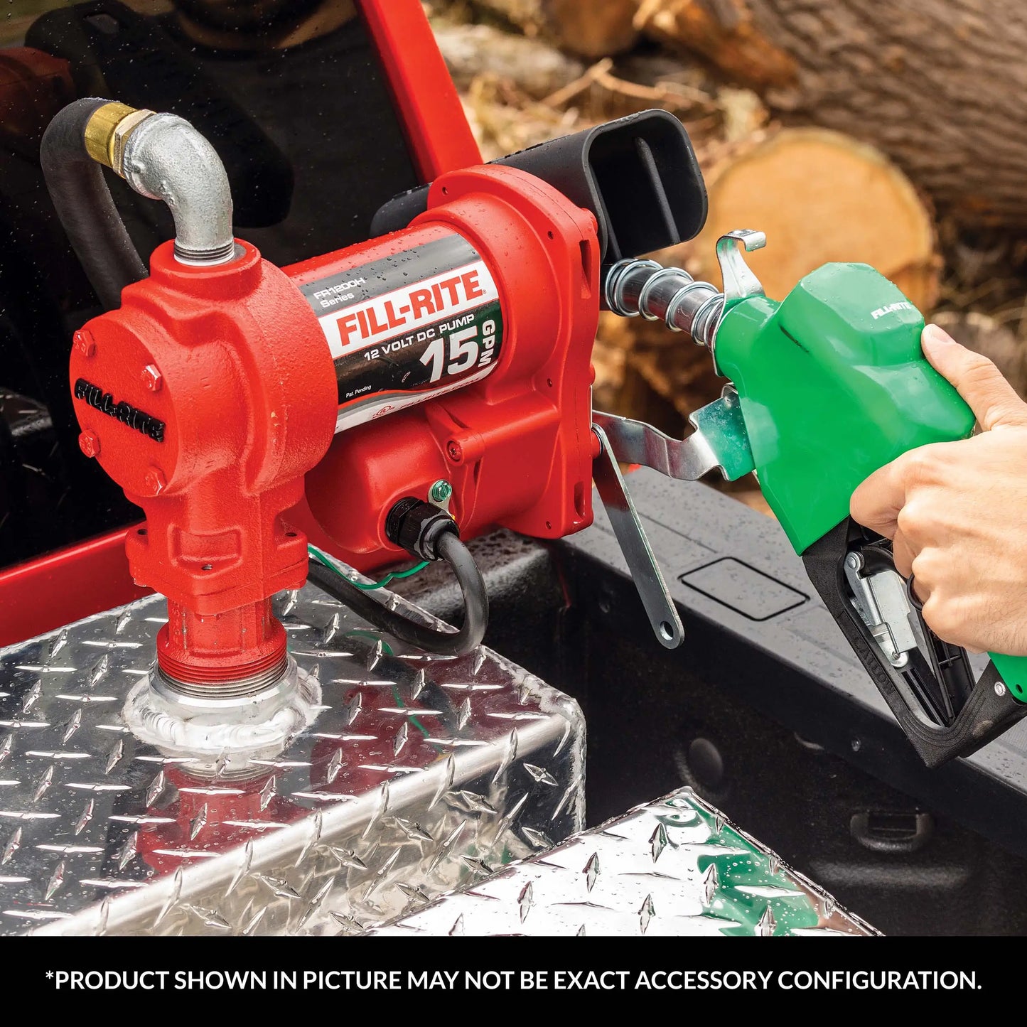 Fill-Rite 15 Gallon Per Minute Fuel Transfer Pump With Nozzle