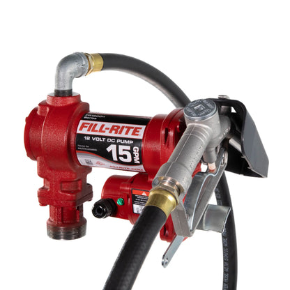 Fill-Rite 15 Gallon Per Minute Fuel Transfer Pump With Nozzle