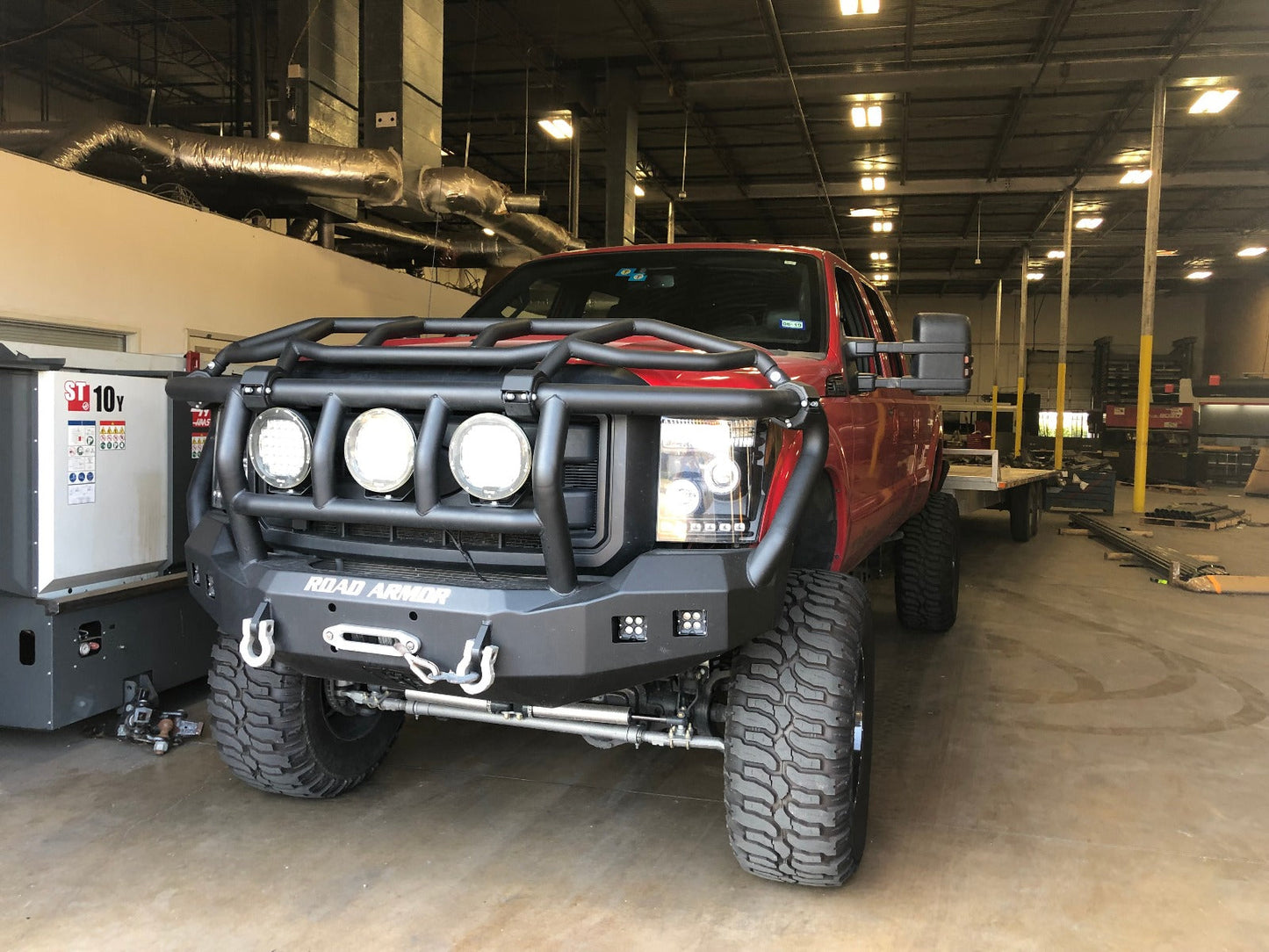 Road Armor Stealth Front Winch Bumper Titan II Guard - Intimidator 2011-2016 Ford F-250 F-350 - 611R3B