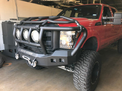 Road Armor Stealth Front Winch Bumper Titan II Guard - Intimidator 2011-2016 Ford F-250 F-350 - 611R3B