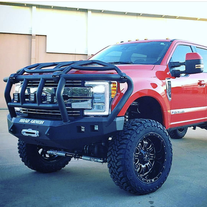 Road Armor Stealth Front Winch Bumper Titan II Guard - Intimidator 2017-2022 Ford F-250 F-350 - 617F3B