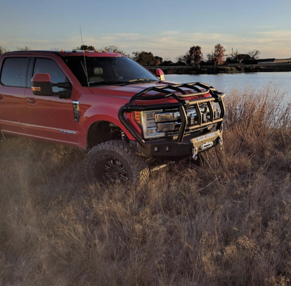 Road Armor Stealth Front Winch Bumper Titan II Guard - Intimidator 2017-2022 Ford F-250 F-350 - 617F3B