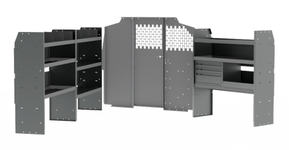 Commercial Bin Shelving Package for Mercedes Metris - Regular 126-in WB