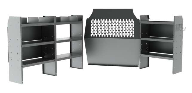 Deluxe Commercial Shelving Package for Nissan NV200 & Chevy City Express