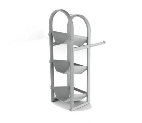 Refrigerant Tank Rack - 3 Tier - 10" W x 46" H x 11" D