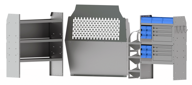 HVAC Shelving Package for Nissan NV200 & Chevy City Express
