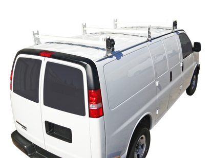 Crossbar Rack Ladder Rack - 2 Bar - Steel - Chevy/GMC Express/Savana