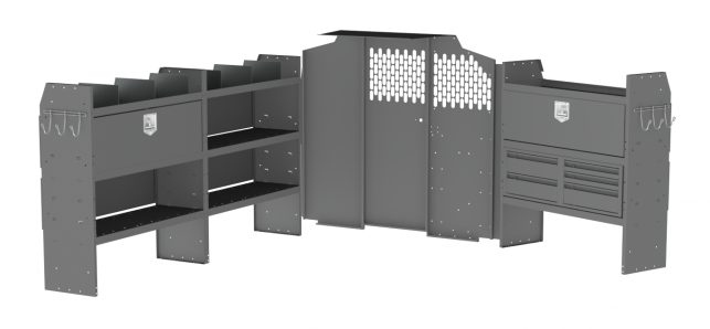 General Service Shelving Package for Nissan NV - Std Roof