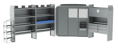 HVAC Shelving Package for Mercedes Sprinter - 144-in WB - Std Roof