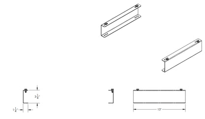 Holman Packout-Compatible Under Shelf Bracket - Thin - 48260