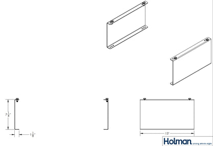 Holman Packout-Compatible Under Shelf Bracket - Medium - 48261