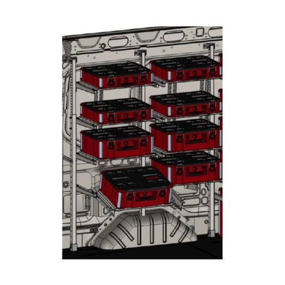 Holman ProStow Double Sliding Packout-Compatible Van Shelving - 4 Shelves - 48042SP