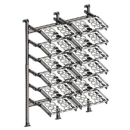 Holman ProStow Double Sliding Packout-Compatible Van Shelving - 6 Shelves - 48062SP