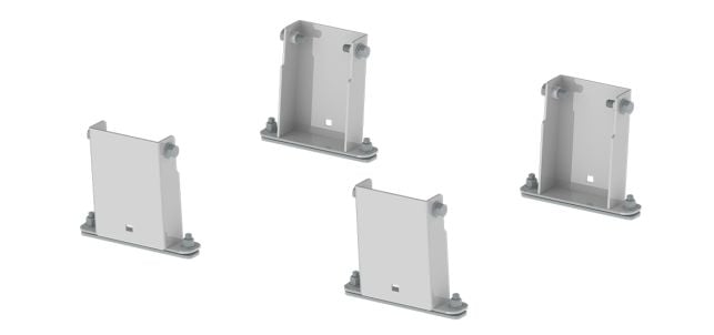 Ladder Rack Mount Kit - Drop-Down Racks - Mercedes Sprinter (with OEM roof rails)