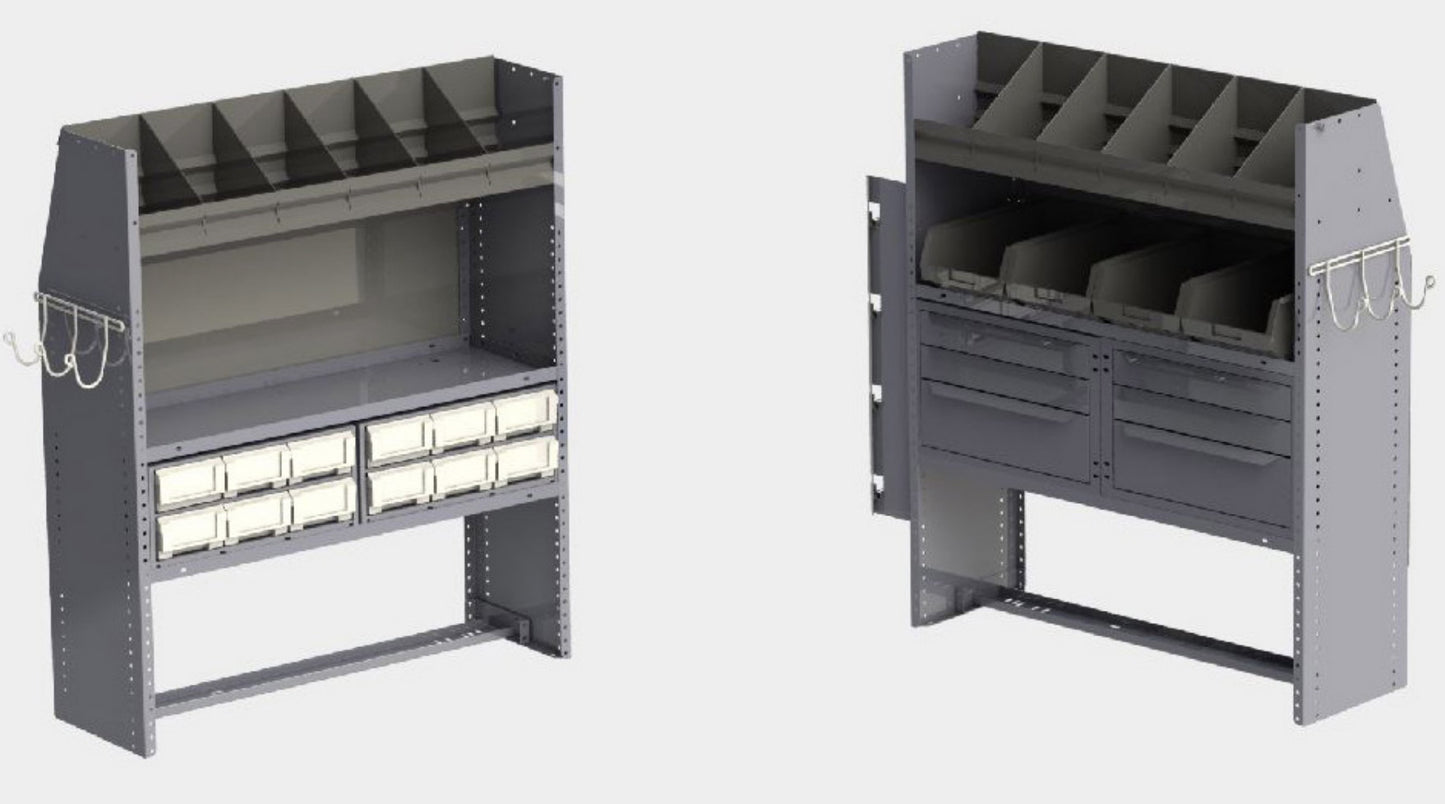 Masterack Electrical Shelving Package for Ford Transit Connect & RAM ProMaster City