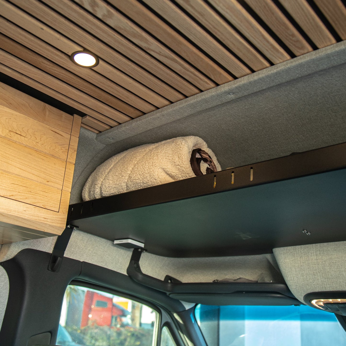 Vanspeed Headliner Shelf - Overhead Cab Storage for Mercedes Sprinter 144/170 (2008+) - VNSPD-026