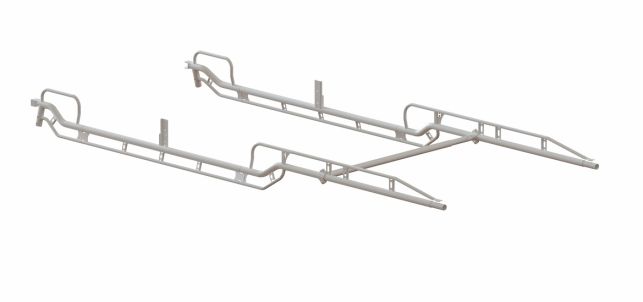 Holman The Pro Rack Side Channel Kit - Forklift Loadable, 9-ft Body, Extended Cab/11-ft Body, Single Cab, White