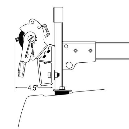 Vantech Self-Contained Ratchet Tie-Down for H1 System