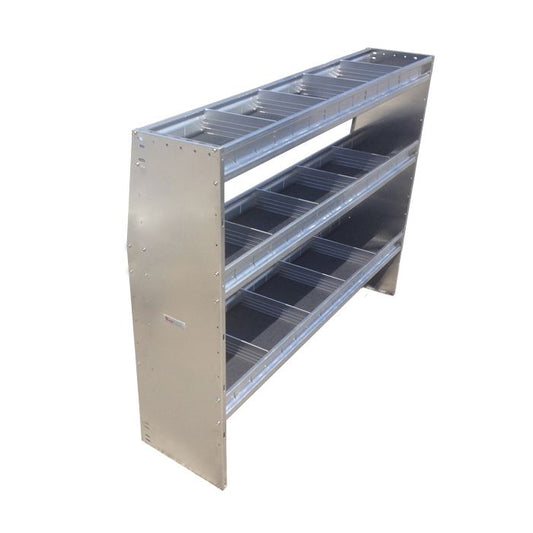 Aluminum Adjustable 3 Shelf Unit - 72" W x 48" H x 13" D