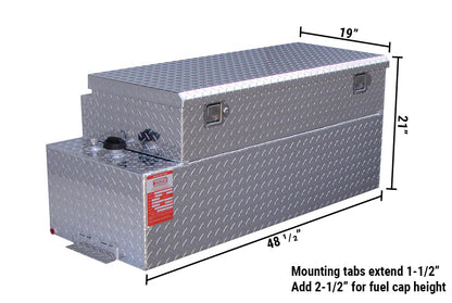 ATI 42 Gallon Auxiliary Tank/Toolbox Combo - 9-in Toolbox