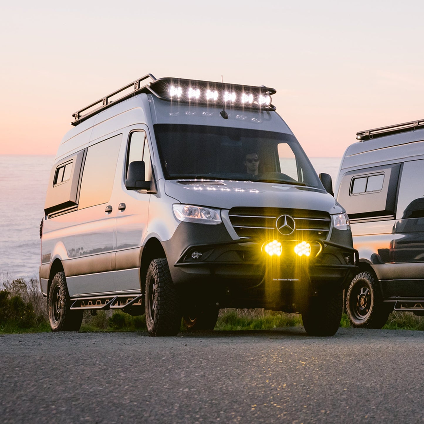 Vanspeed Baja Front Bumper - 4WD for Mercedes Sprinter 144/170 (2019+) - VNSPD-008