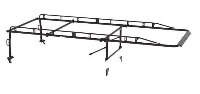 Holman The Pro Rack Full Kit for Service Bodies - Body Type: Extended Cab | Bed Length: 8-ft | Style: Standard | Color: Black