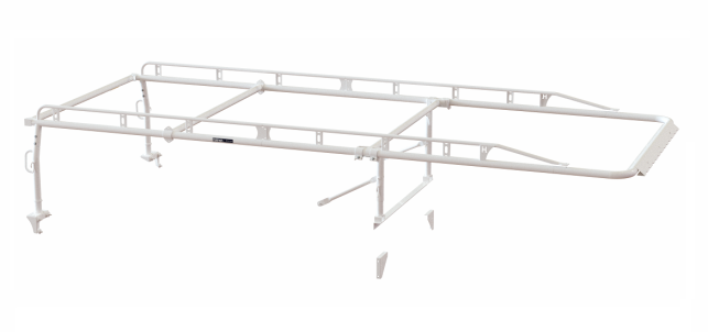 Holman The Pro Rack Full Kit for Service Bodies - Body Type: Extended Cab | Bed Length: 8-ft | Style: Standard | Color: White