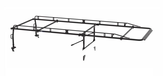 Holman The Pro Rack Full Kit for Service Bodies - Body Type: Crew Cab | Bed Length: 8-ft | Style: Standard | Color: Black