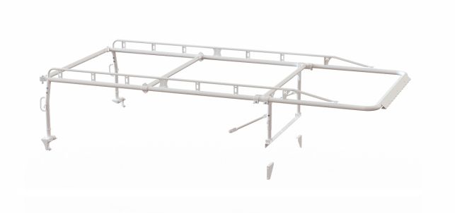 Holman The Pro Rack Full Kit for Service Bodies - Body Type: Regular Cab | Bed Length: 8-ft | Style: Standard | Color: White