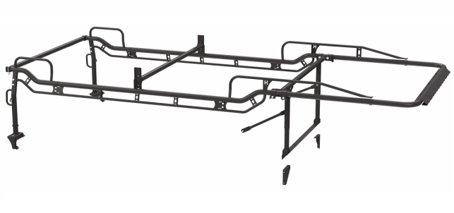 Holman The Pro Rack Full Kit for Service Bodies - Body Type: Regular Cab | Bed Length: 9-ft | Style: Forklift Loadable | Color: Black