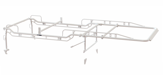 Holman The Pro Rack Full Kit for Service Bodies - Body Type: Regular Cab | Bed Length: 9-ft | Style: Forklift Loadable | Color: White