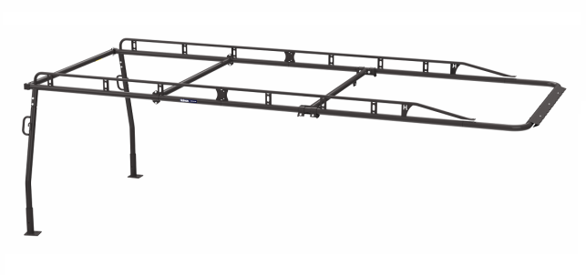Holman The Pro Rack Leg & Bars Kit - Platform Body, 9-ft Body, Regular Cab, Black - 2PBS9R