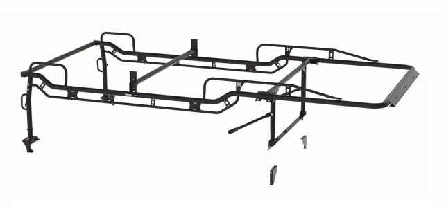 Holman The Pro Rack Full Kit for Service Bodies - Body Type: Regular Cab | Bed Length: 8-ft | Style: Forklift Loadable | Color: Black