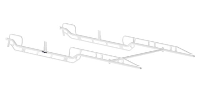 Holman The Pro Rack Side Channels - Forklift Loadable - Long Bed, Crew Cab - White - 12204W