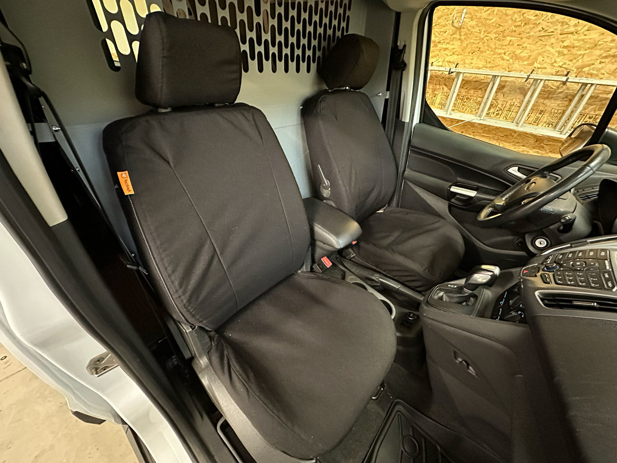 Front Bucket Seat Covers for Ford Transit Connect Cargo Van (2010-2017)