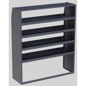 Masterack Tapered Steel Shelving Module - 51" W x 60" H x 16" D - 02A384KP