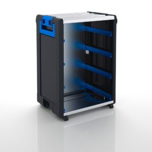 Sortimo WorkMo 24-750 with 8 service case rails