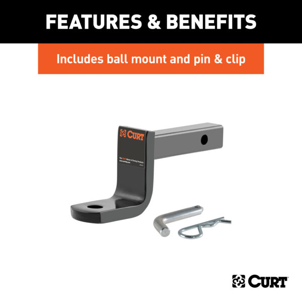 CURT Class 2 Trailer Hitch, 1-1/4" Ball Mount, Select Ford Transit Connect - 121233 - Image 6
