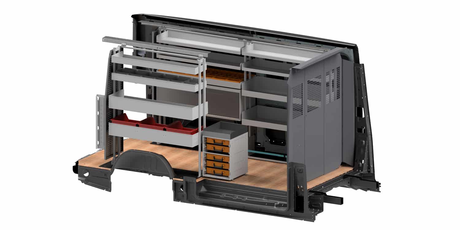 RSLBX/122 Van Shelving 12-Series Lockable Box - Rola Case Rola Shelf USA