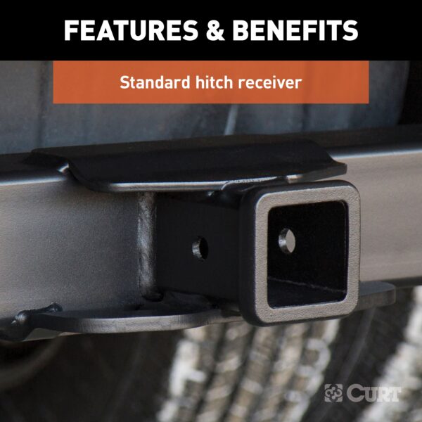 CURT Xtra Duty Class 5 Hitch, 2" Receiver, Select Chevy Silverado, GMC Sierra 1500 - 15307 - Image 3