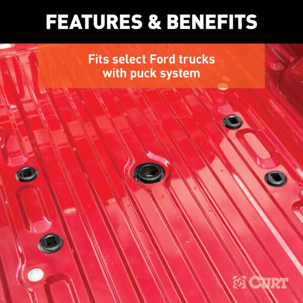 CURT A25 5th Wheel Hitch, Select Ford F-250, F-350, F-450, 8' Bed Puck System - 16036 - Image 4