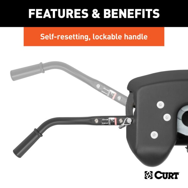 CURT A25 5th Wheel Hitch, Select Ford F-250, F-350, F-450, 8' Bed Puck System - 16036 - Image 7