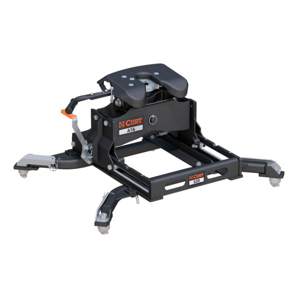 CURT A16 Sliding 5th Wheel Hitch, 16K, Select Ram 2500, 3500, 6.5' Bed Puck System - 16056