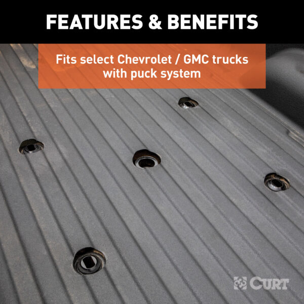 CURT A25 5th Wheel Hitch, Select Silverado, Sierra 2500, 3500 HD, 8' Bed Puck System - 16093 - Image 4
