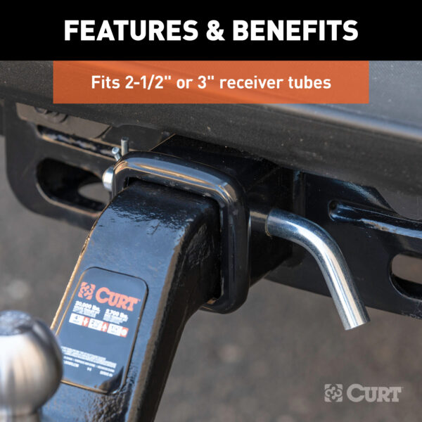 CURT Heavy-Duty 5/8" Hitch Pin with Groove (2-1/2" or 3" Receiver, Zinc) - 21507 - Image 4