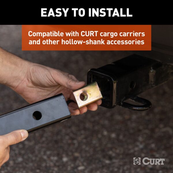 CURT Anti-Rattle Hitch Pin and Shim (Fits 2" Receiver with 5/8" Hole) - 22323 - Image 4